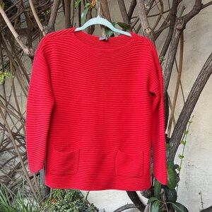 Vince Camuto Vibrant Red Crew Neck Sweater